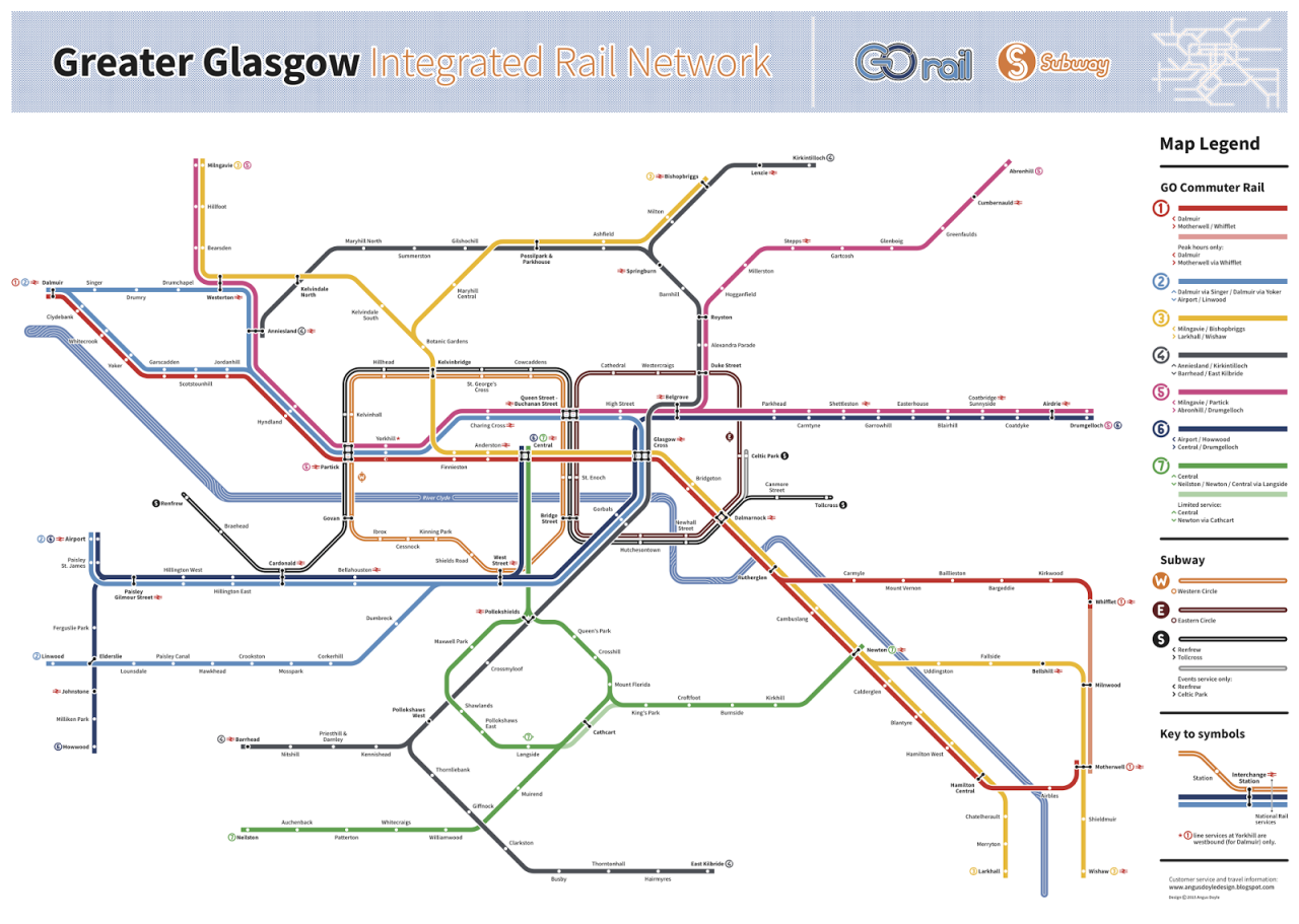 Scotland and Scotrail train / rail maps